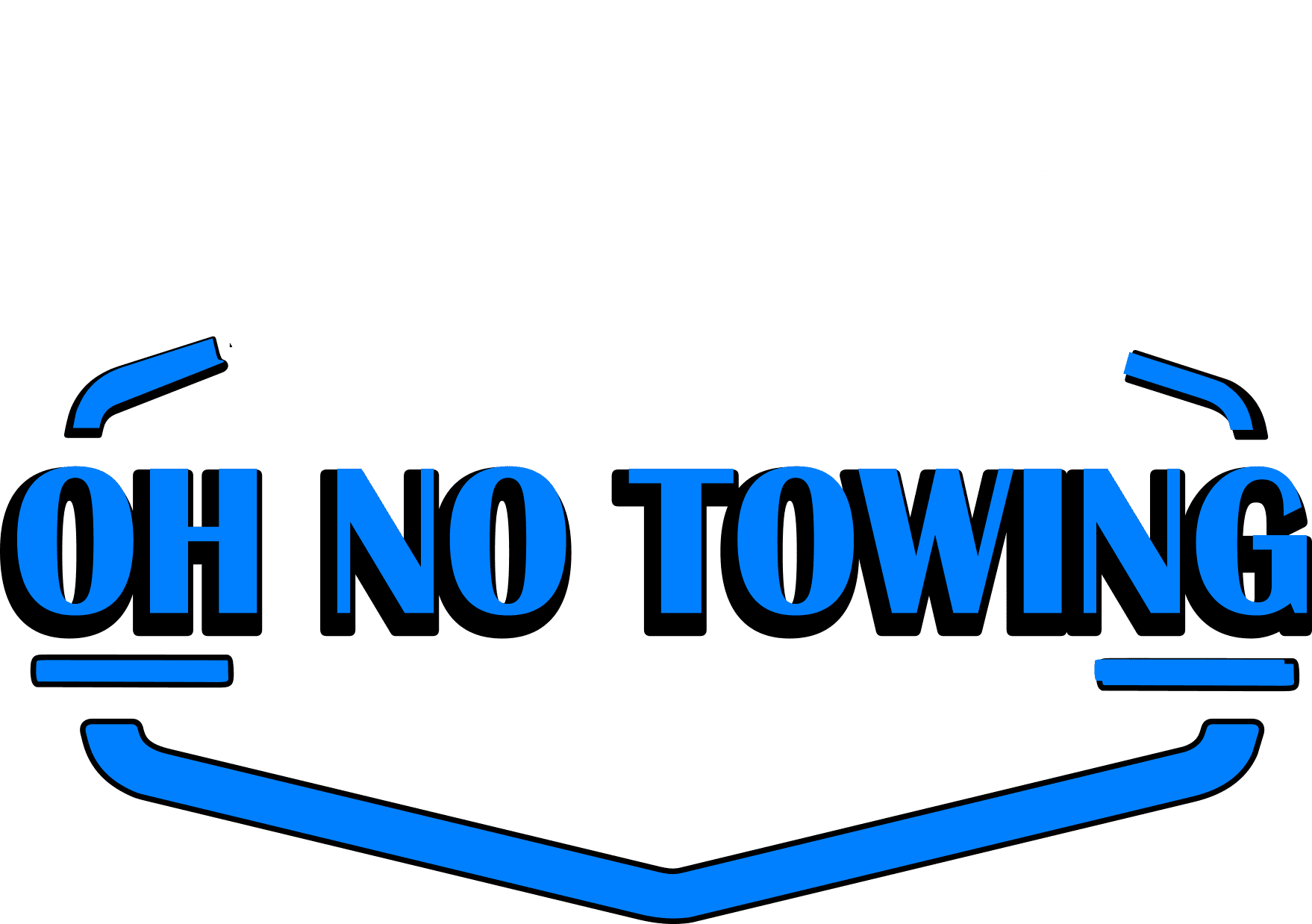 Oh No Tow Logo White Oh No Tow Logo White
