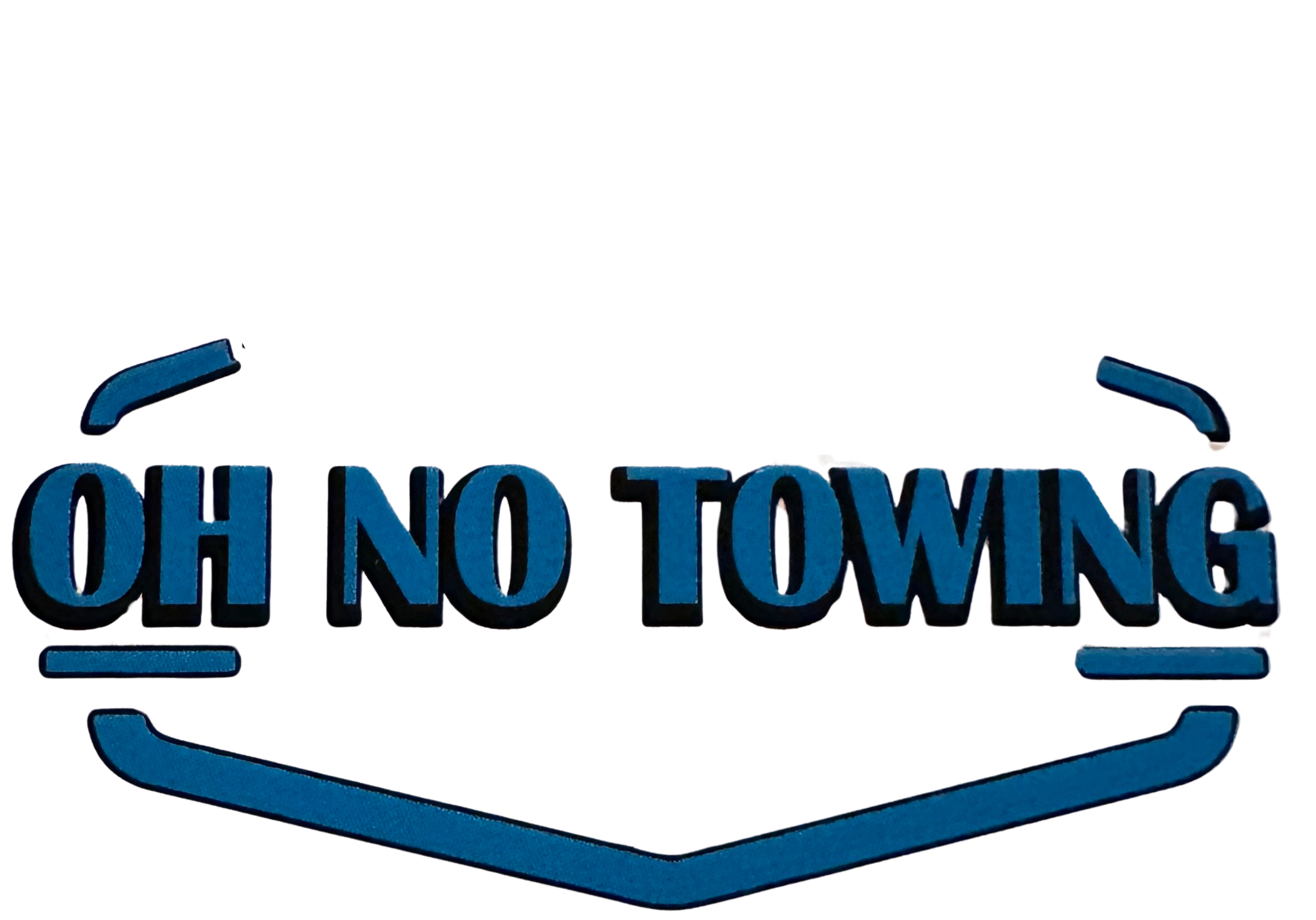 On No Towing Llc Logo White